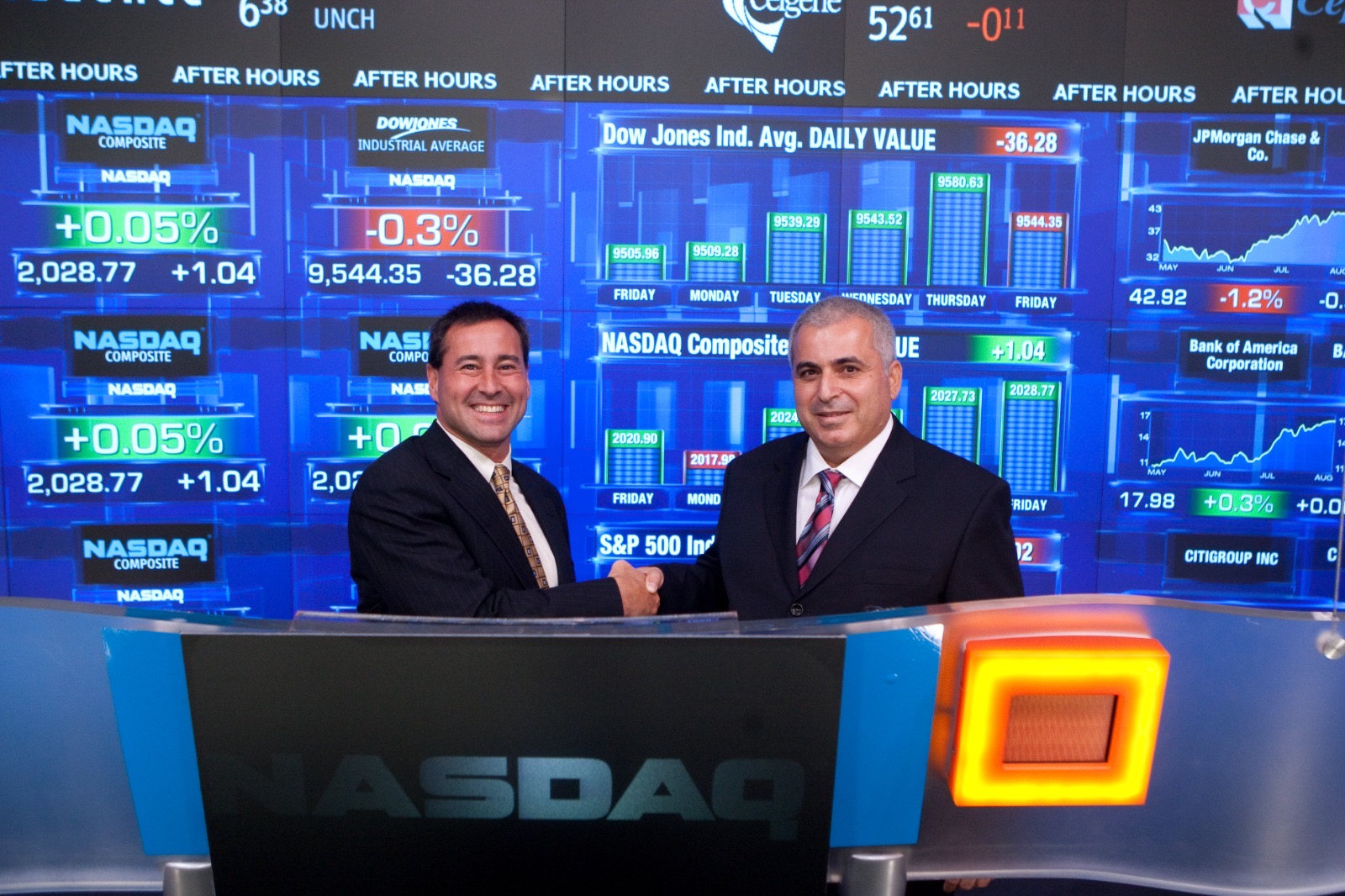 יורם ברזני עם סטיב ארליך, מנכ״ל LightSpeed Trading